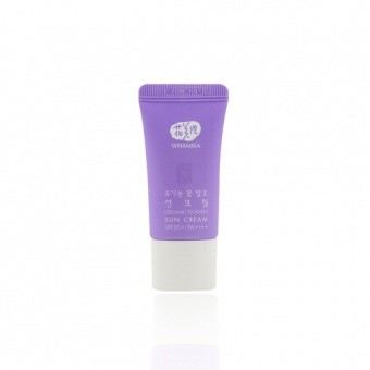 WHAMISA MINI Kwiatowy krem ochronny Organic Flowers Sun Cream SPF50+/PA++++ 10g