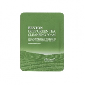 BENTON Odświeżająca pianka do mycia twarzy Deep Green Tea Cleansing Foam 1,2g TESTER