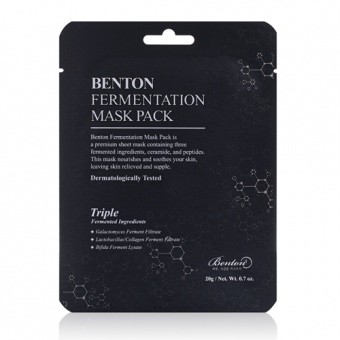 BENTON Odżywcza maska w płacie Fermentation Mask Pack 20g