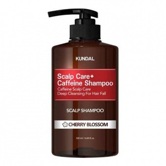 KUNDAL Szampon przeciw wypadaniu włosów z kofeiną - kwiat wiśni Anti-Hair Loss& Scalp Care Scalp Shampoo Cherry Blossom 500ml
