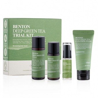 BENTON Zestaw 4 mini produktów Deep Green Tea Trial Kit