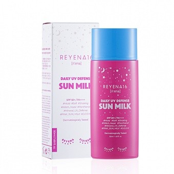 REYENA16 Mleczko ochronne do twarzy z filtrem Daily UV Defense Sun Milk SPF50+/PA++++ 50ml