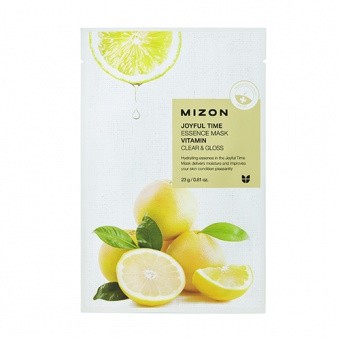 MIZON Rozświetlająca maska w płacie z witaminami Joyful Time Essence Mask Vitamin 23g