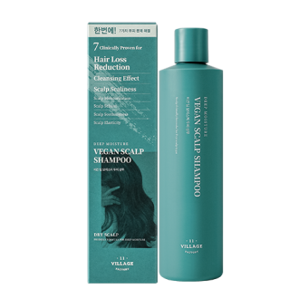 VILLAGE 11 Wegański szampon głęboko nawilżający do skóry głowy Vegan Deep Moisture Scalp Shampoo 300g